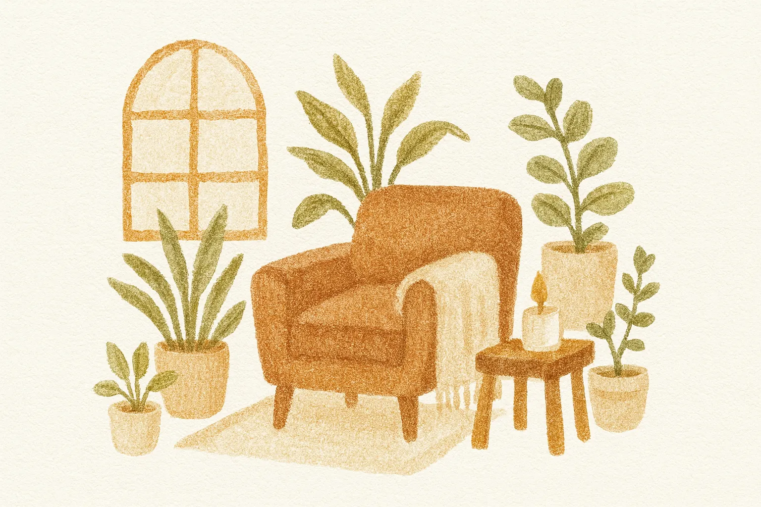 🕯Create a Calm Corner at Home