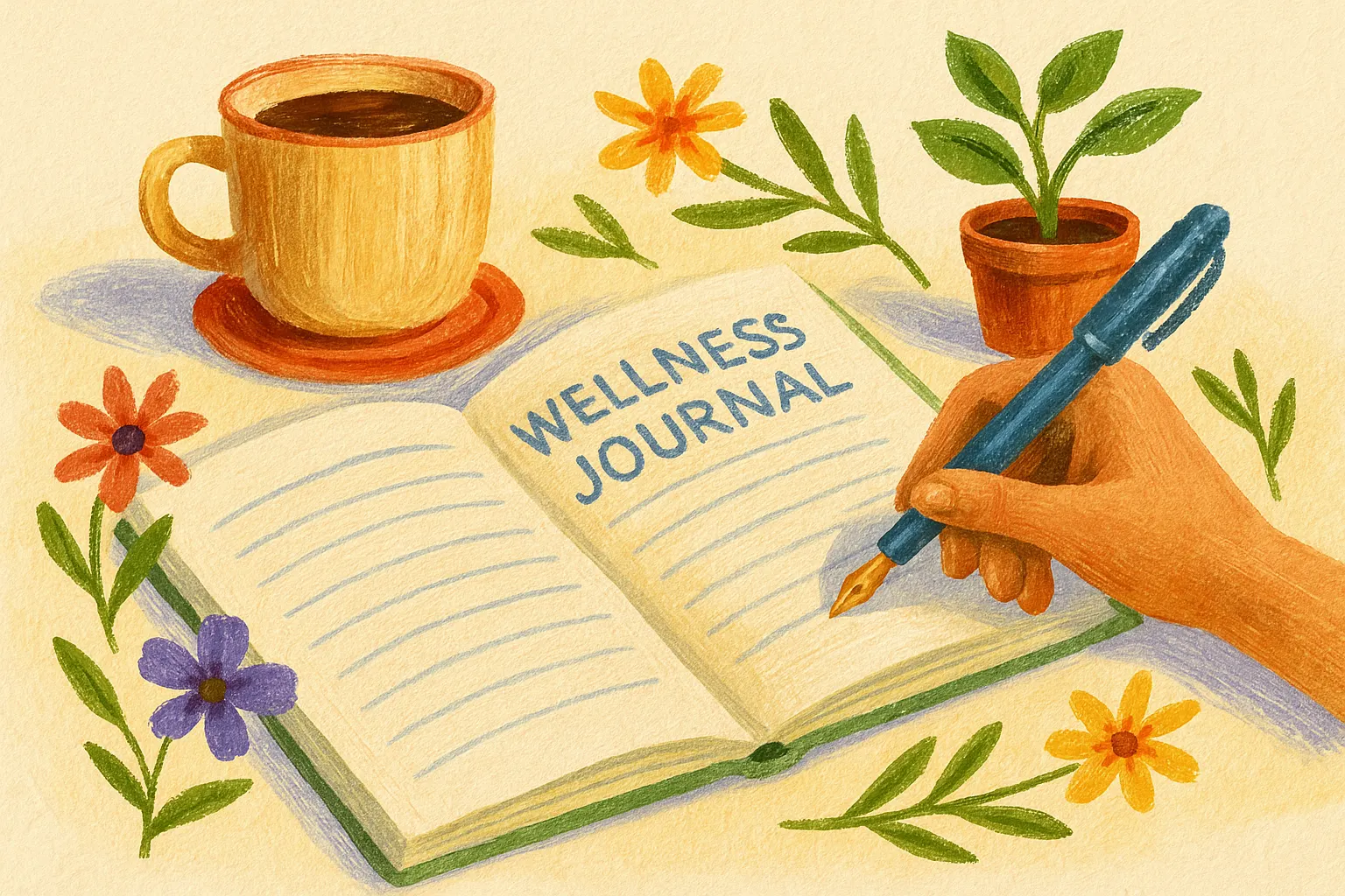 📔 How to Start a Wellness Journal (Even If You’re Not a Writer)